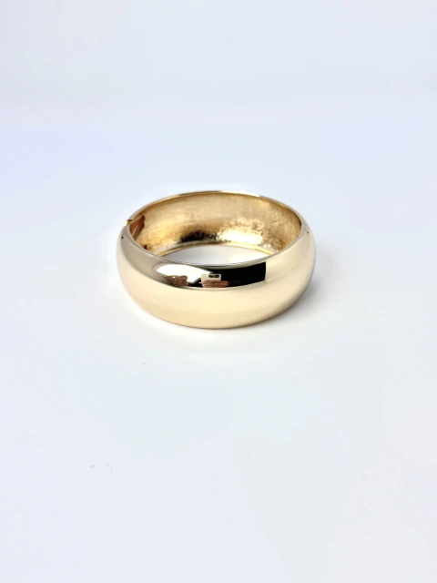 Bracelete Abaulado Largo em Bijuteria
