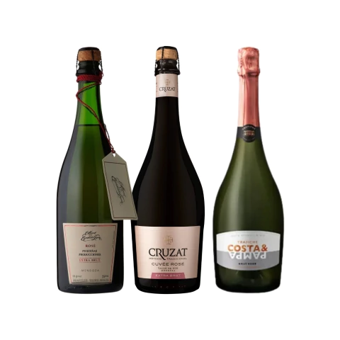 Set Espumantes Rose x 3 Con Estuche - comprar online