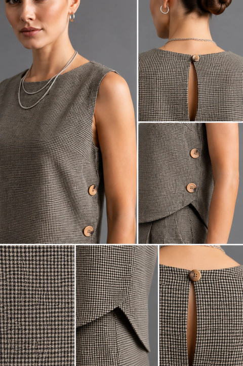 Regata Cropped Pied Poule