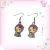 Aros De Tanjiro Sentado, Ganchos De Acero, Demon Slayer - Trini Joyas y Más