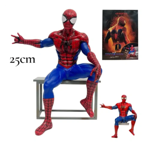 FIGURA SPIDERMAN SENTADO 25CM