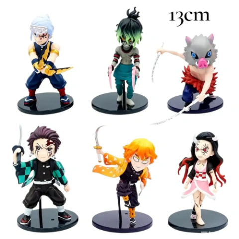 FIGURAS DEMON SLAYER X6 EN BOLSA