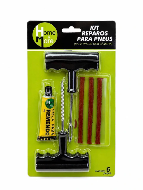 Kit de Reparos para Pneus com 6 Peças