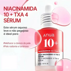 Serum Anua Niacinamide 10% + TXA 4% 30ml - Clareador e Uniformizador - Nuri Cosméticos | As Melhores Marcas de K-Beauty no Brasil 100% Originais