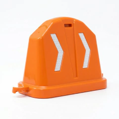 Barrera apilable 112 color naranja con reflejantes en ambas caras - comprar en línea