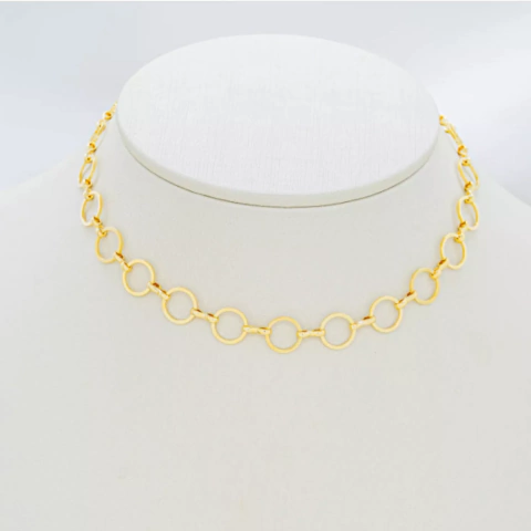 CHOCKER CIRCULOS VAZADOS LISOS - comprar online