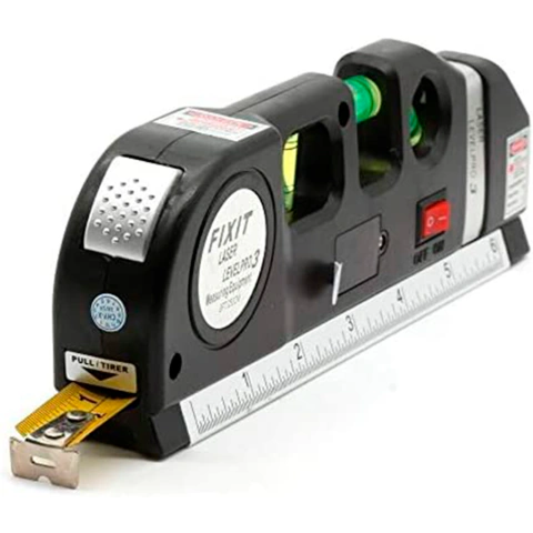 Trena Nível a Laser Nivelador Medidor Prof. 2.5m Prateleira Parede Estante - comprar online