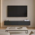 Rack Suspenso em MDF Grafite 2 Portas com Puxador Cavado - Eliel Decor