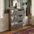 Sapateira 3 Portas em MDF Cinza Bicolor com Puxador Cavado - Eliel Decor