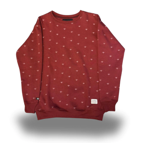 BUZO CUELLO BASE DIAMONDS BORDÓ CUERDOS - comprar online