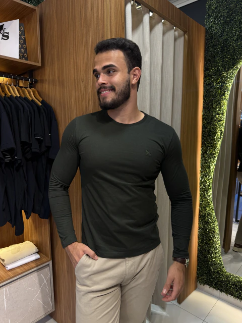 Camisa Acostamento Manga Longa
