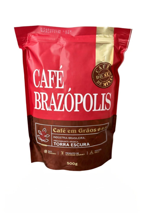 Café Brazópolis Grão - 500g (Torra Escura)