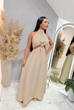 Vestido elegante / gola - comprar online