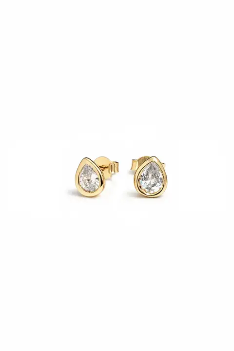 Brinco P Gotinha com Banho em Ouro 18k