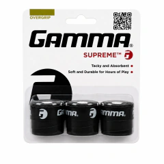 Overgrip Gamma Supreme 3 Unidades - Preto