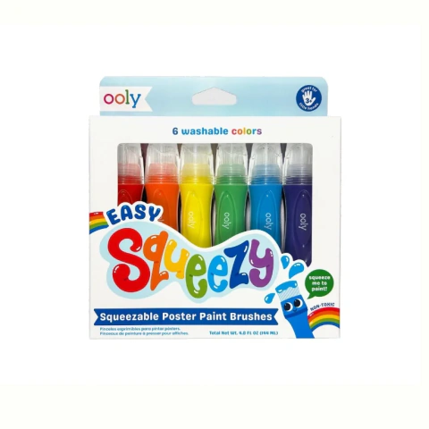 Tempera Con Punta Pincel Wero x6 Colores
