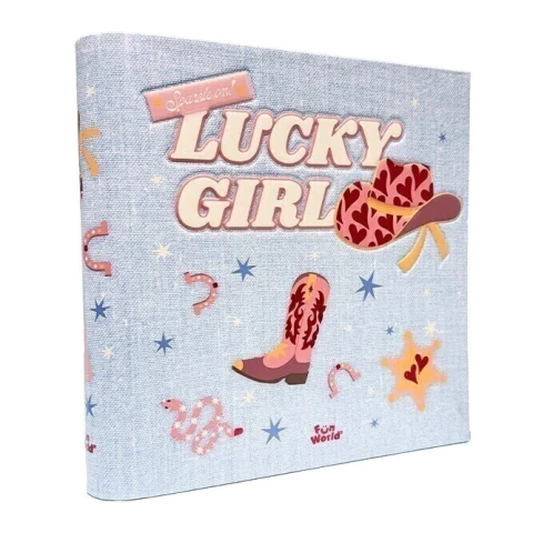 Fw Carpeta Escolar 3 Anillos Denim Lucky Girl - comprar online