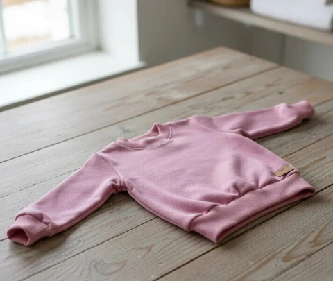 Conjunto Bebé Buzo Friza cuello redondo ROSA