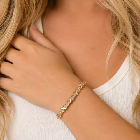 Bracelete Zircônia X