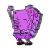 Calco Bob Esponja Morado - comprar online