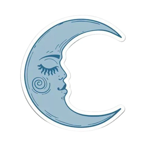 Calco luna con rostro - comprar online