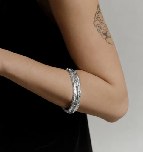 Bracelete Bubbles prateado