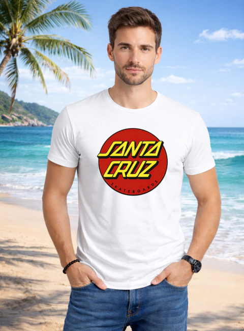 Camiseta Santa Cruz Skateboard Classic Original Algodão - Surf - Skate - comprar online