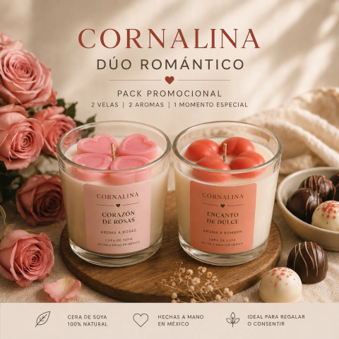 Dúo Romántico – Pack Promocional | Corazón de Rosas + Encanto de Dulce
