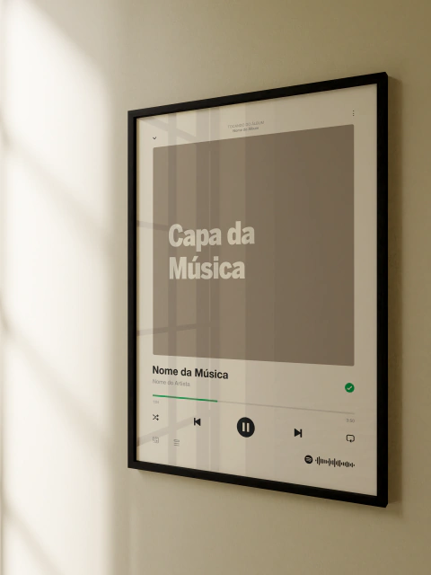 Quadro Música Personalizável