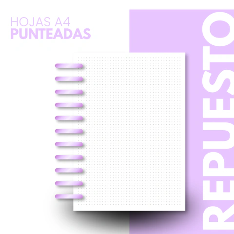 Repuestos de hojas A4 - Loopy | Agendas y cuadernos con sistema de discos