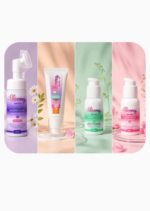 KIT Bloomy Equilíbrio - Bloomy Flash + Bloomy Glow + Blommy Clear + Daily Sun