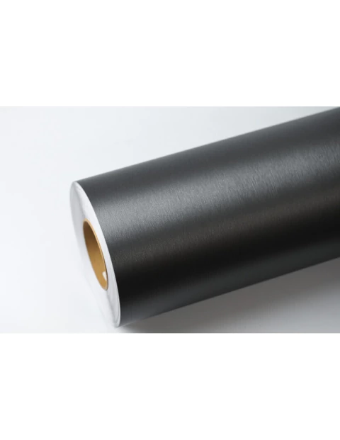 Vinilo Mccal - Cepillado Con Relieve - Color Titanium - Ancho 61cm