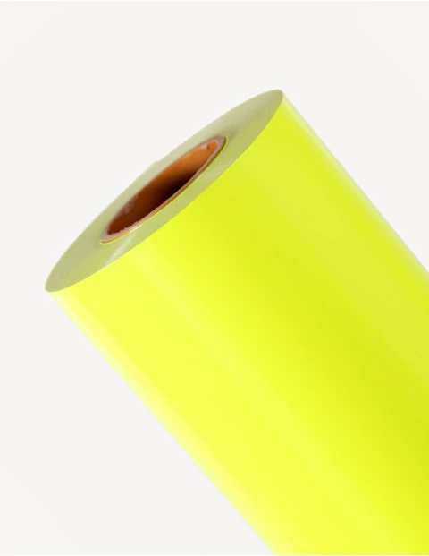 Vinilo Termotransferible Amarillo Fluo Ph18 X50cm De Ancho