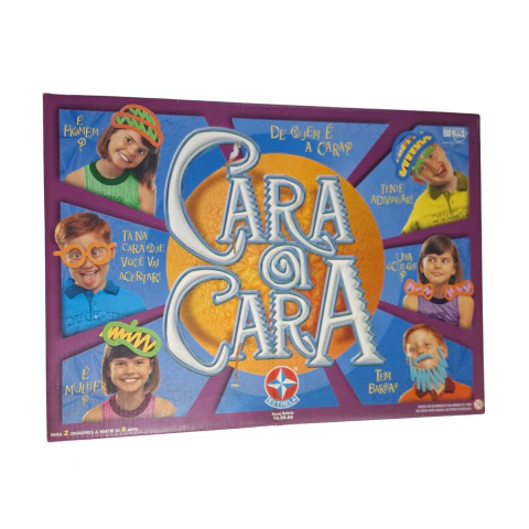 Jogo Cara a Cara Estrela Antigo Caixa Manual 2 Tabuleiros (Item de Colecionador)