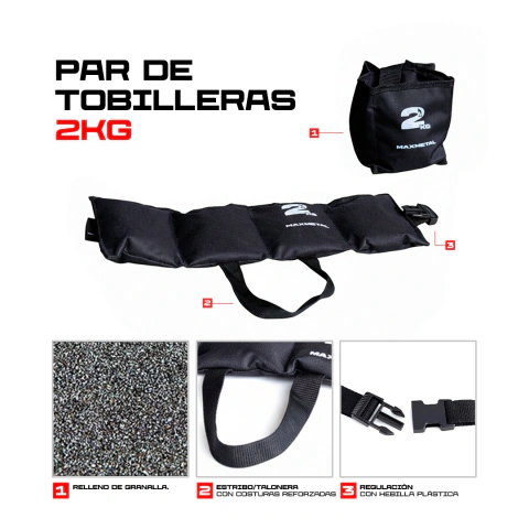 Tobillera Maxmetal 2 kg