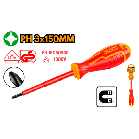 DESTORNILLADOR DIELÉCTRICO PHILLIPS PH3x150MM INDUSTRIAL