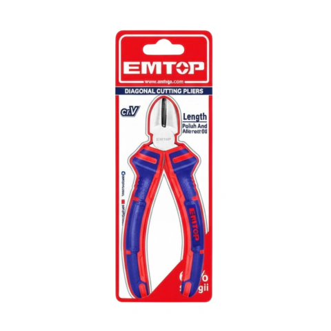 ALICATE CORTE OBLICUO 180MM CON GRIP EN MANGO