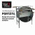 Churrasqueira Portátil em Aço Linha GM Monte seu Combo (Grelhas e Espetos Inox) - loja online