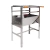 Churrasqueira Inox 60cm Portátil Pernas Fixas com Grelha Inox Moeda