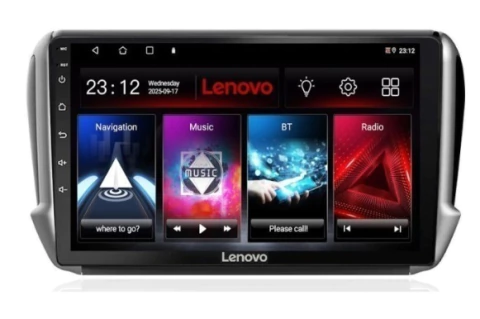 Stereo Multimedia - Central Multimedia - LENOVO - Peugeot 208/2008 - 4gbRAM/64gbROM + cam