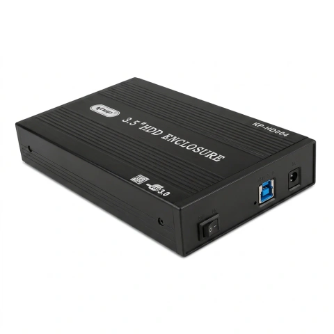 Case Gaveta para HD 3.5 SATA USB 3.0 Knup KP-HD004 Alumínio Preto