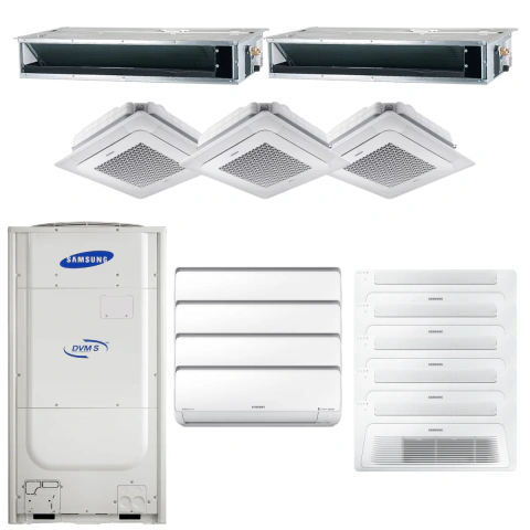 DVM S2 20 HP Samsung (2 Duto 24.000 + 3 K7 4 Vias 18.000 + 3 K7 1 Via 12.000 + 4 HW 9.0000 + 2 K7 1 Via 36.0000 BTUs)
