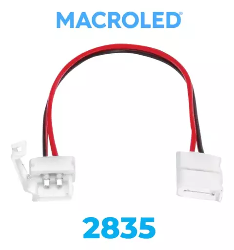 Conector DOBLE C/cable para Tira LED 2835 8mm X 20 unidades Macroled - comprar online