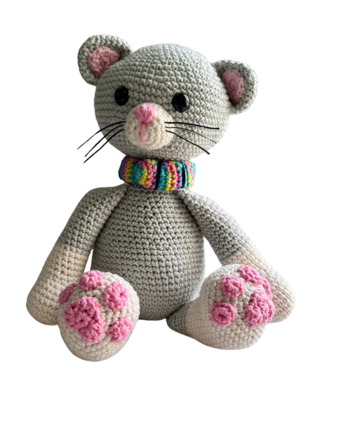 Amigurumi Gatinho Cinza - Uma Fofura de Migu! - comprar online