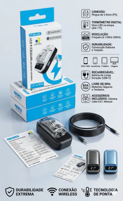 Carregador Universal IT-BLUE LE-U300 – Visor LED de Temperatura e Carga Térmica por Horas