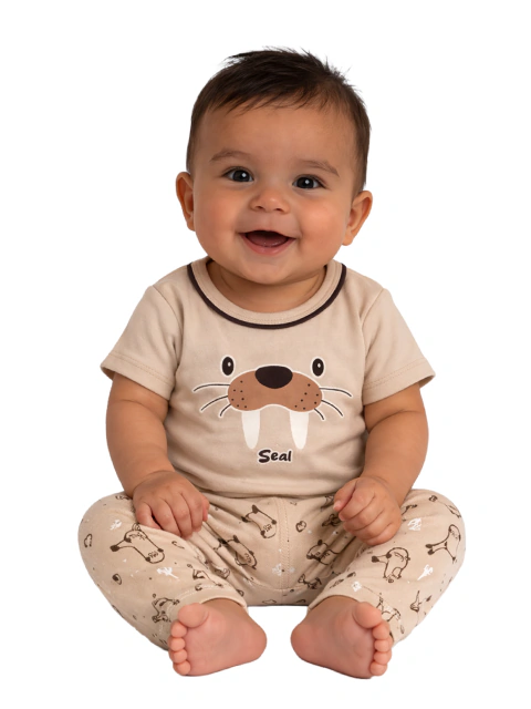 Pijama de bebé niño foca