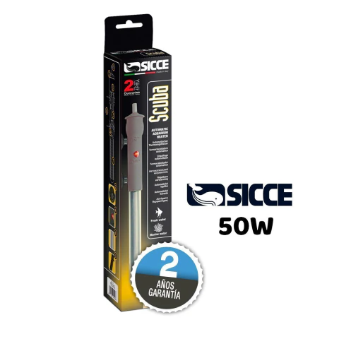 Calefactor SCUBA 50w para acuarios de 40 a 60 lts - comprar online