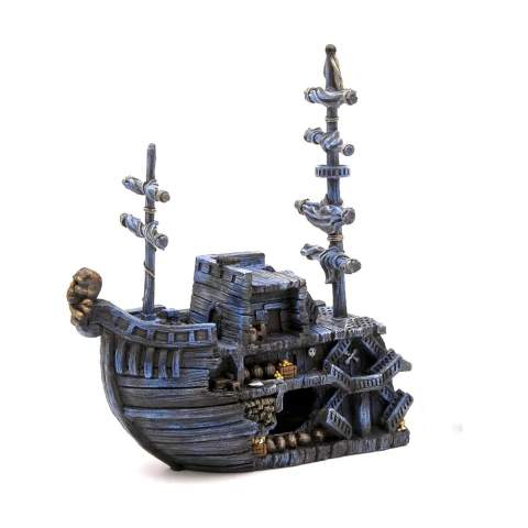 NAUFRAGIO PIRATA adorno en resina - comprar online