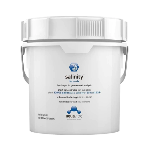 Sal Sintetica Aquavitro Salinity 16 Kg Balde Para Acuario De Arrecife