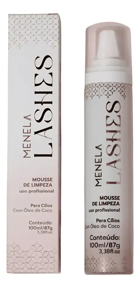 MOUSSE ESPUMA DE LIMPEZA PARA CÍLIOS MENELA LASHES 100ML